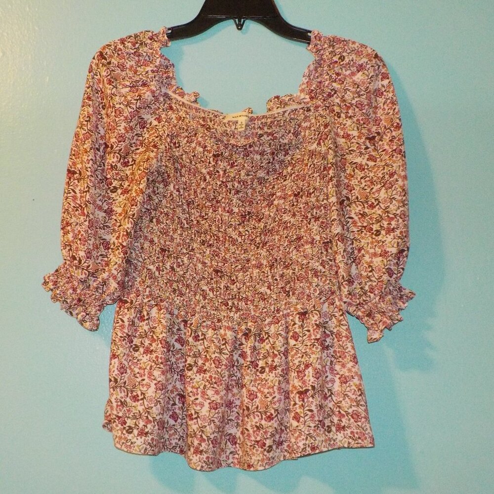 Floral Scrunch Blouse